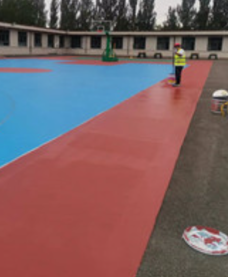 巩义旧篮球场地面改造翻新整改   